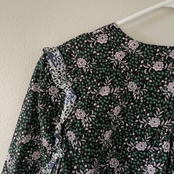 J. Crew x Liberty Franklyn Floral Ruffle Sleeve Blouse (XS) - Picture 7 of 7